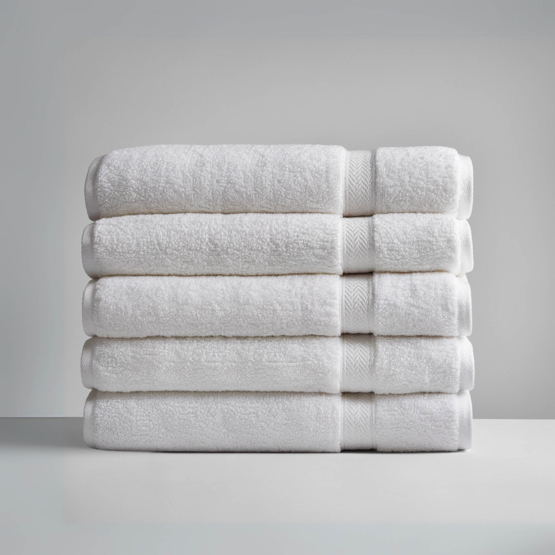 Serviettes de bain en coton égyptien ultrasoft 5 pièces (140x70cm)