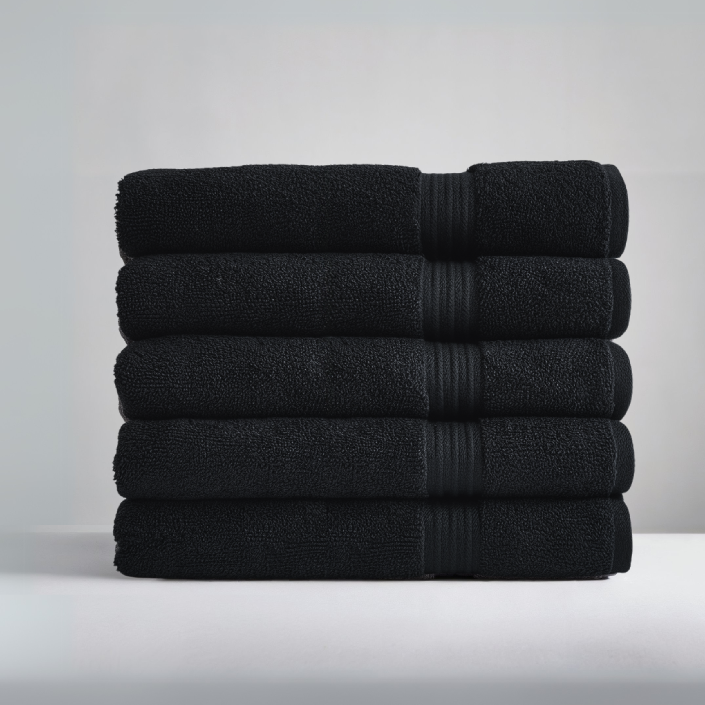 Serviettes de bain en coton égyptien ultrasoft 5 pièces (140x70cm)