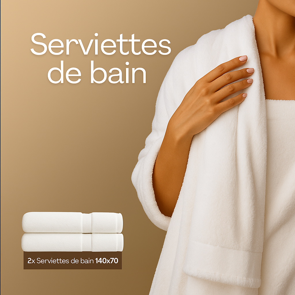 Ensemble de bain ultrasoft complet 8 pièces
