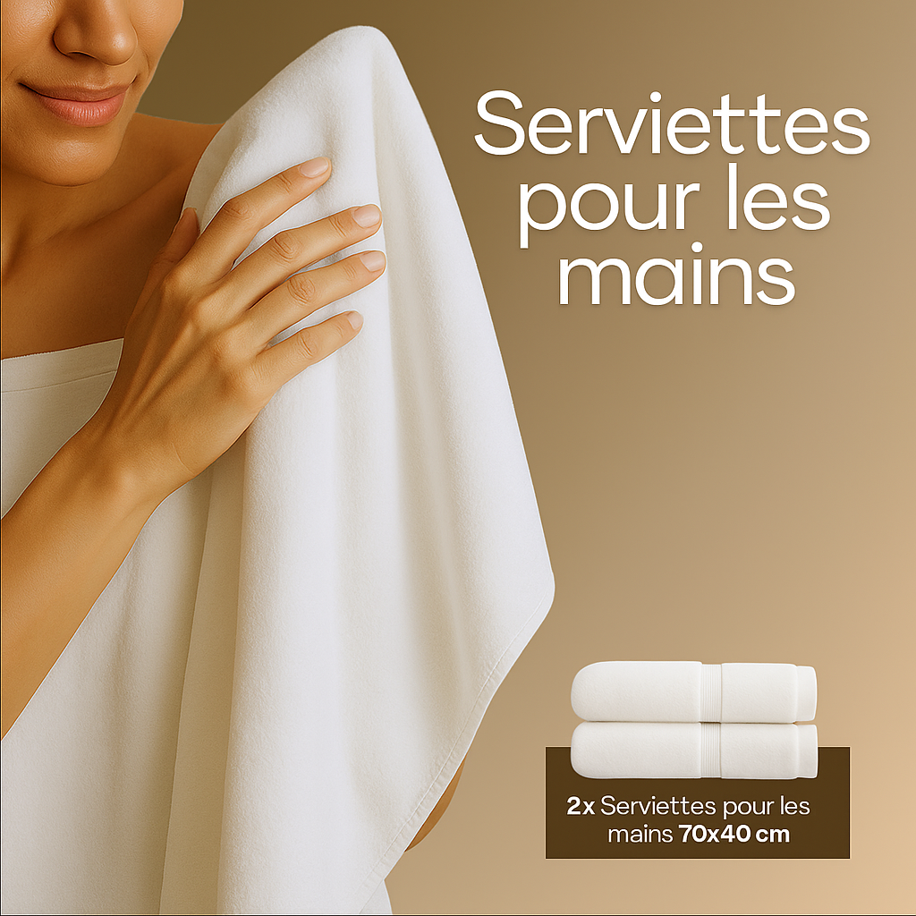 Ensemble de bain ultrasoft complet 8 pièces