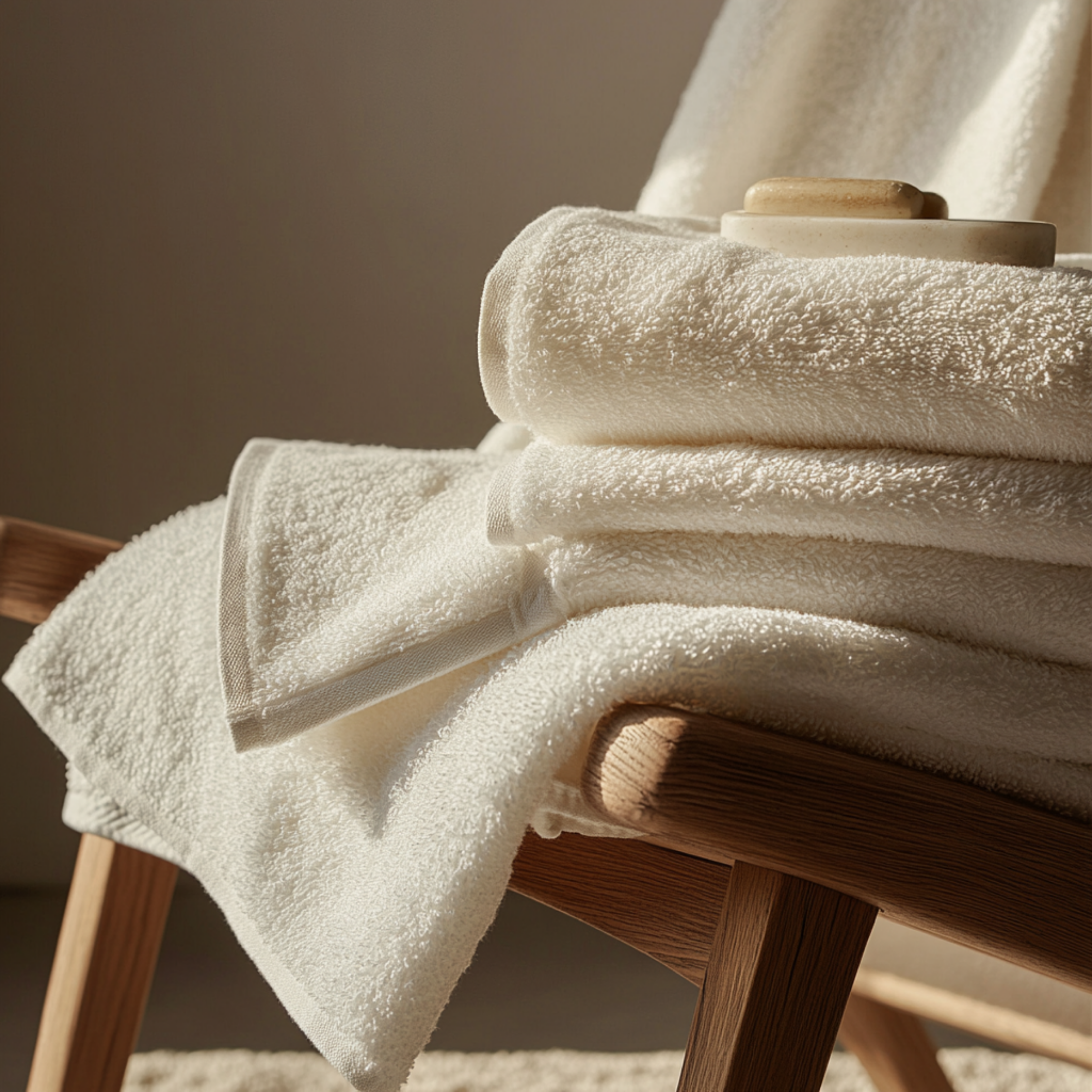 Serviettes de bain en coton égyptien ultrasoft 5 pièces (140x70cm)